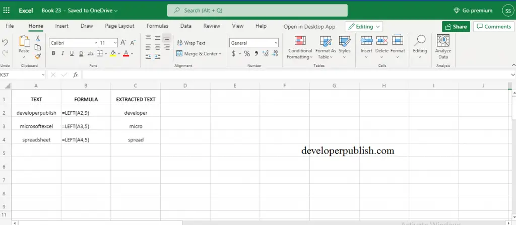 How to use LEFT Function in Excel? 