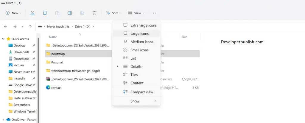 How to Change and Apply Folder View to All Folders in Windows 11?
