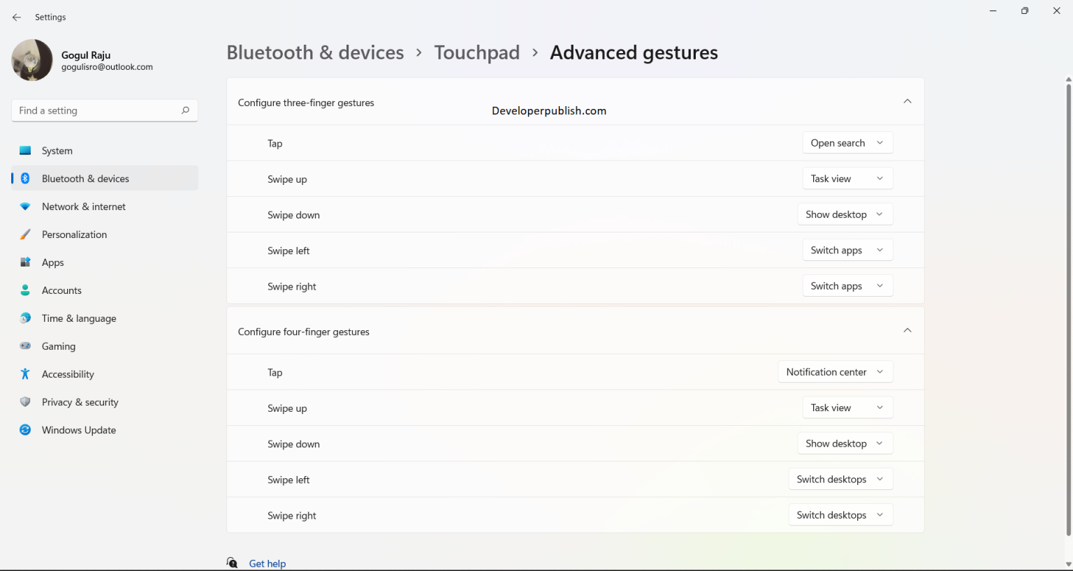 What are Touchpad Gestures and How to use it in Windows 11?