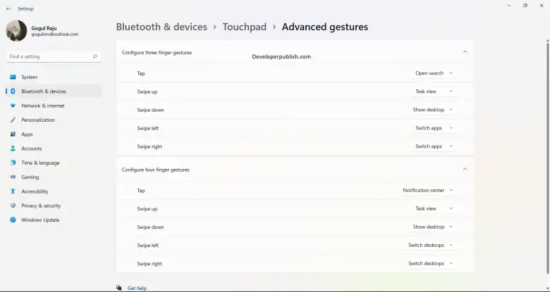 What Are Touchpad Gestures And How To Use It In Windows 11