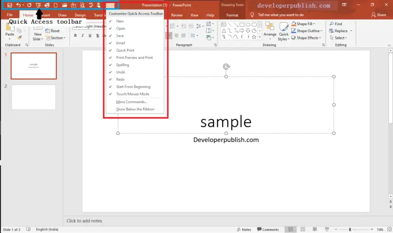 PowerPoint UI Basics - Developer Publish