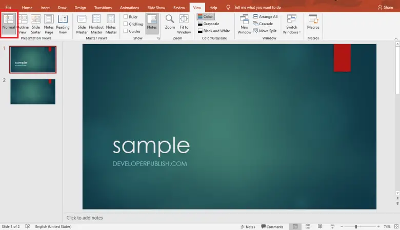 PowerPoint UI Basics - Developer Publish