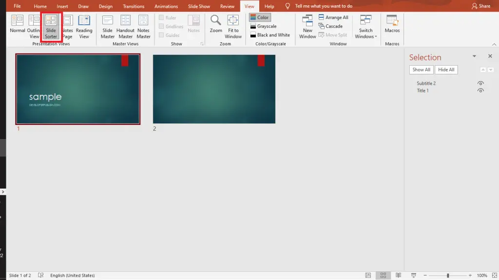 PowerPoint UI Basics