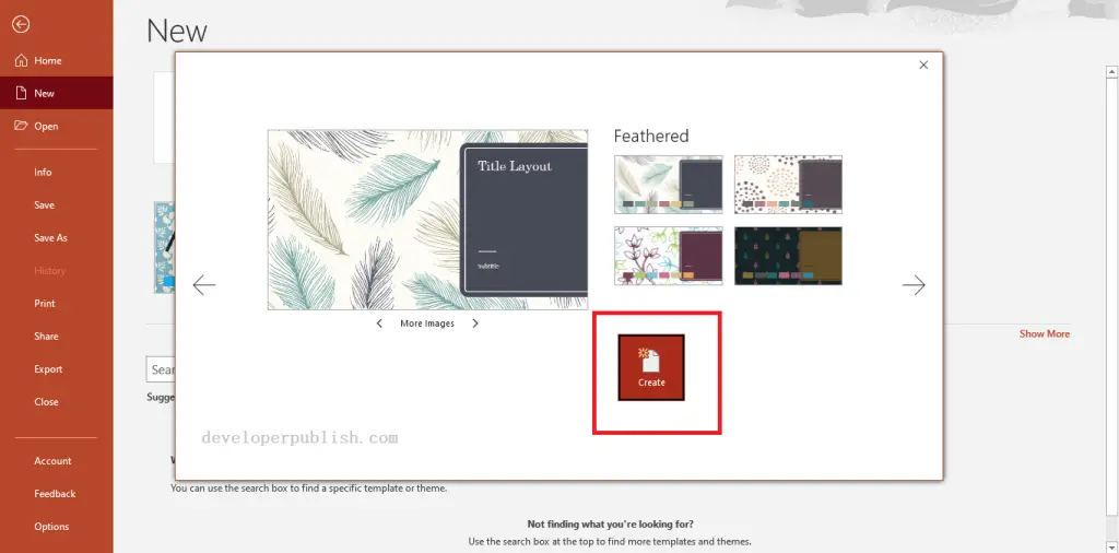 How to Create a Presentation from a Template in PowerPoint?