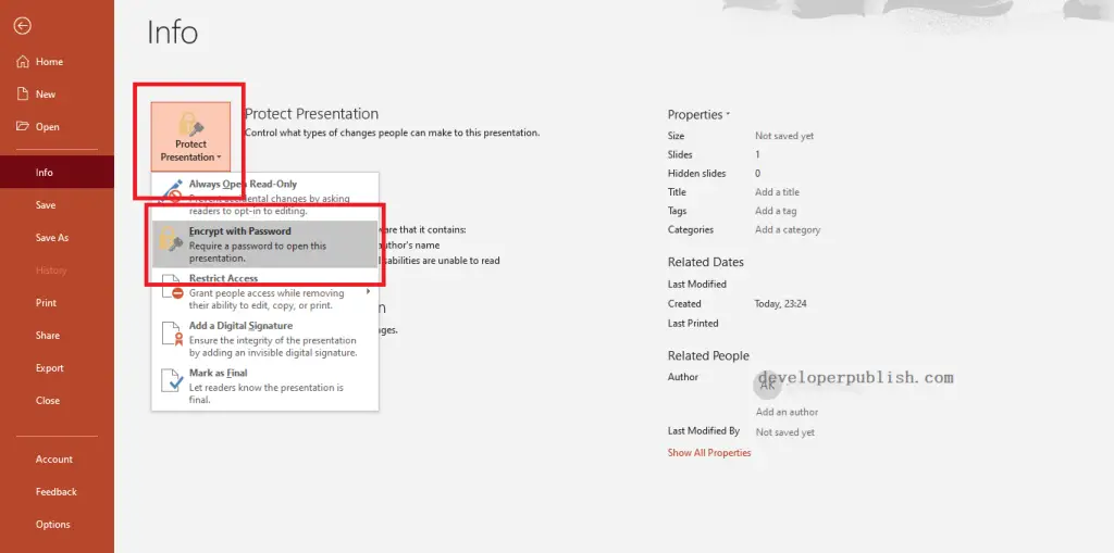 How to Password Protect a PowerPoint Presentation?