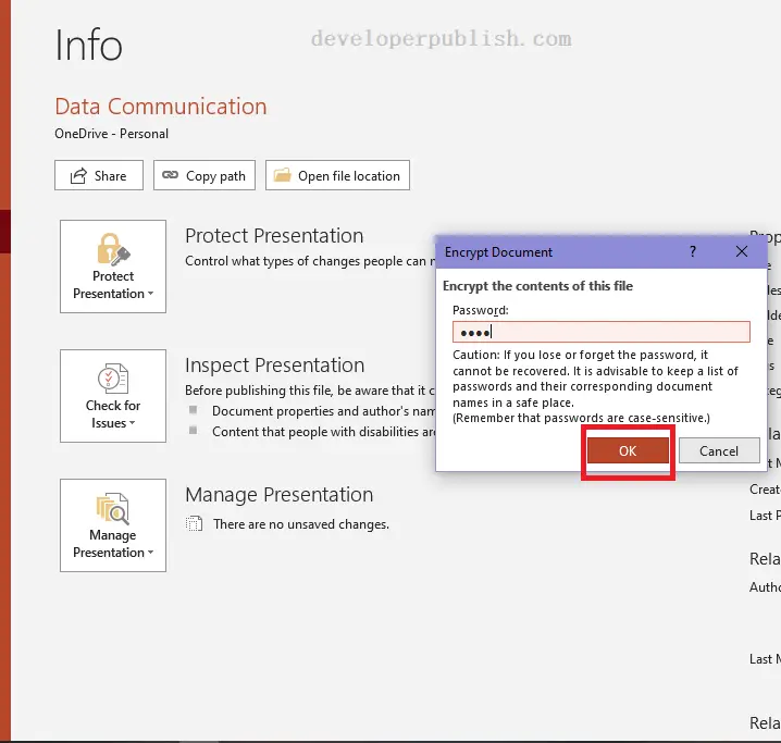 How to Password Protect a PowerPoint Presentation?