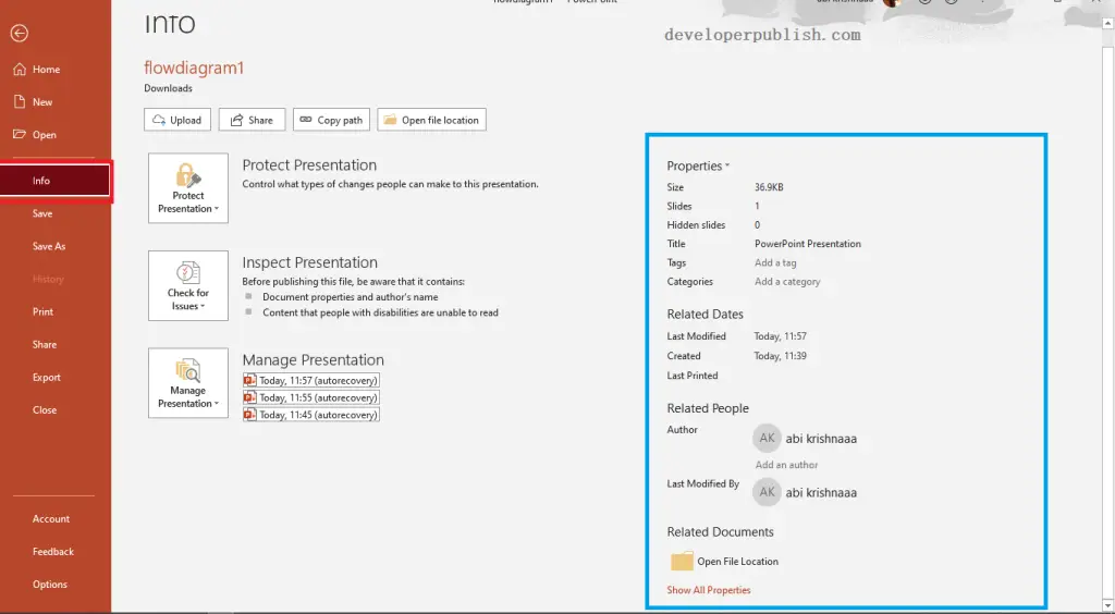 setting-file-properties-in-powerpoint