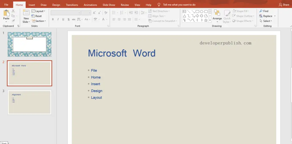 open document in powerpoint presentation