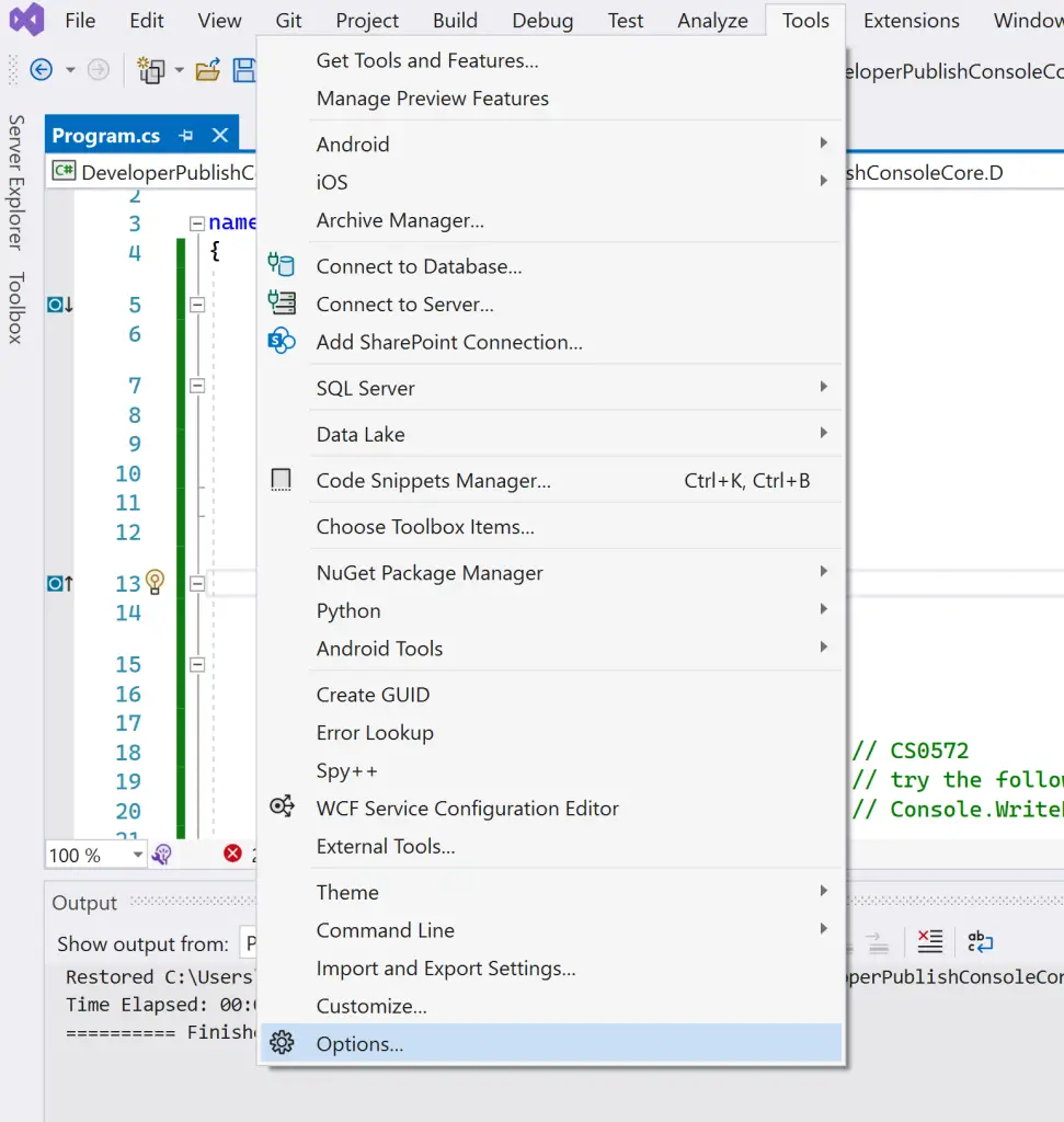 Visual Studio Tip # 1 - Apply Title case styling to Menu