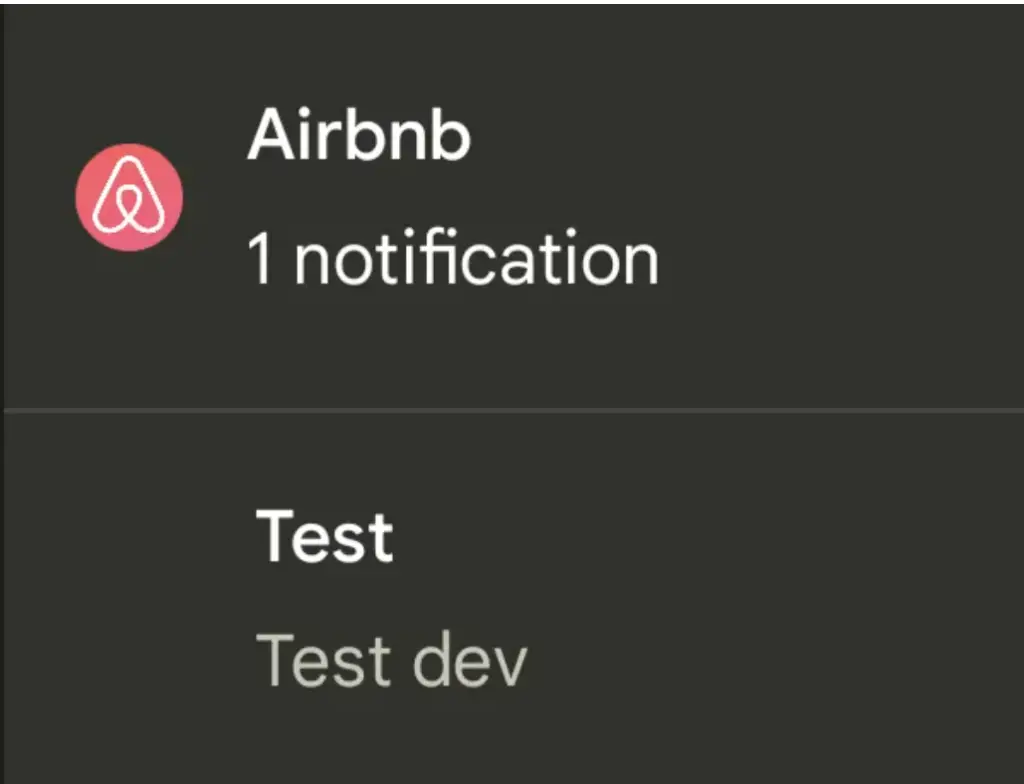 Airbnb send a ‘test’ push notification to some of its Android Users