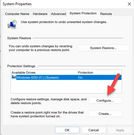 How to Enable or Disable System Protection for Drives in Windows 11?