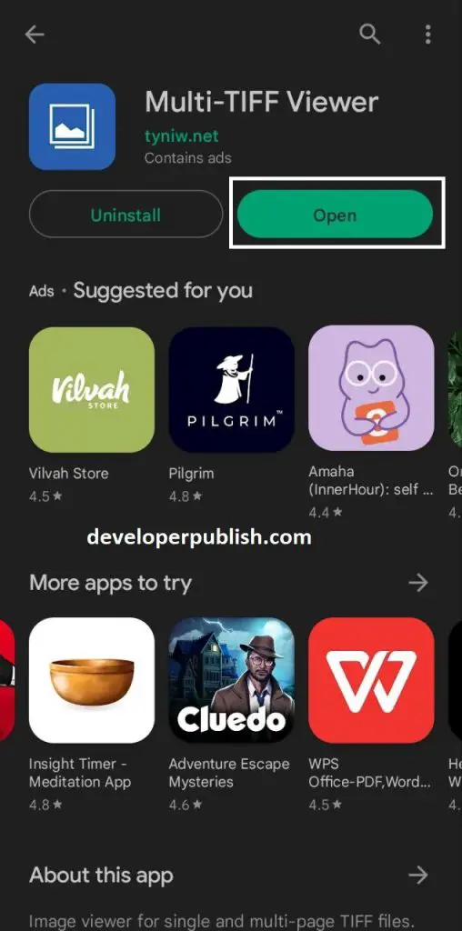 How to Open TIF File on Android?