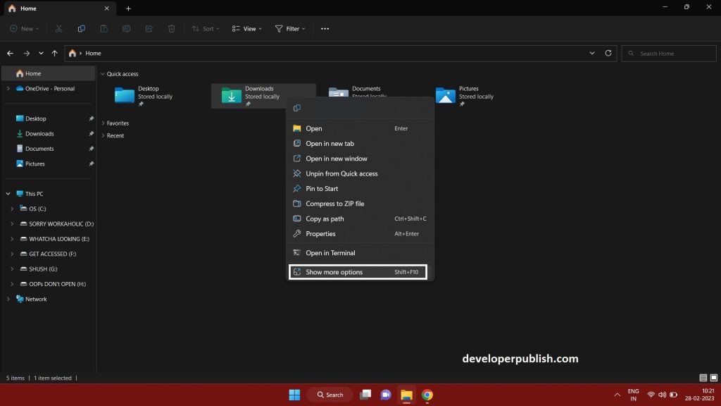 "Customize this folder" in Windows 11