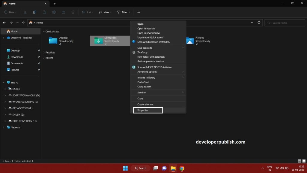 "Customize this folder" in Windows 11