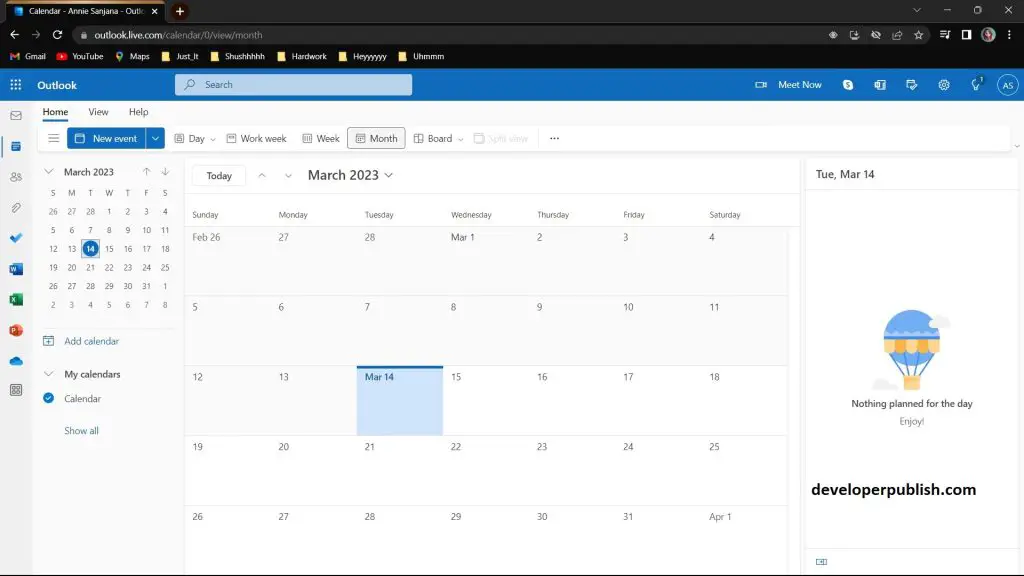 How to share your Outlook Web Calendar with Others?