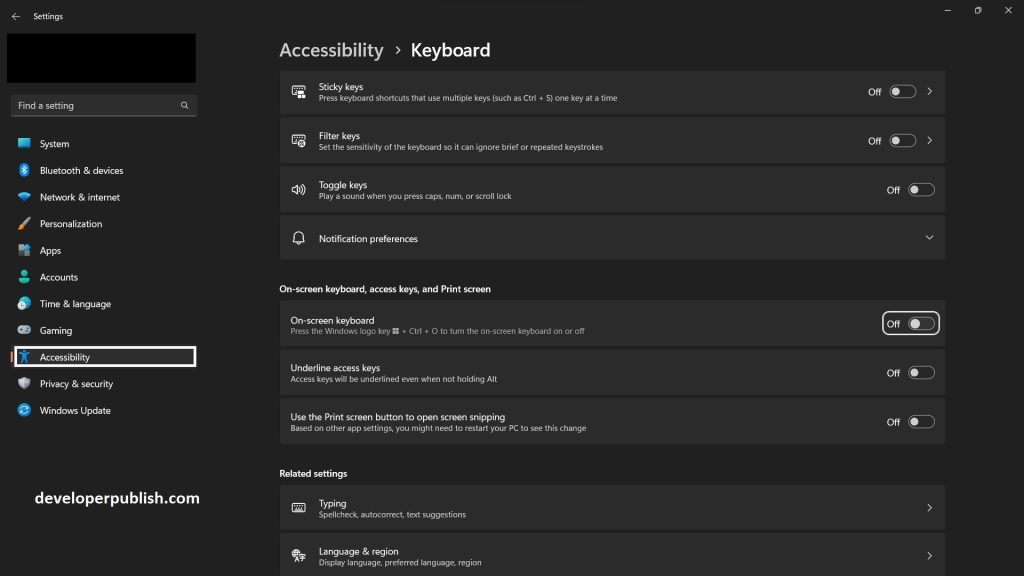 How to Enable or Disable Shift Lock on Touch Keyboard in Windows 11?