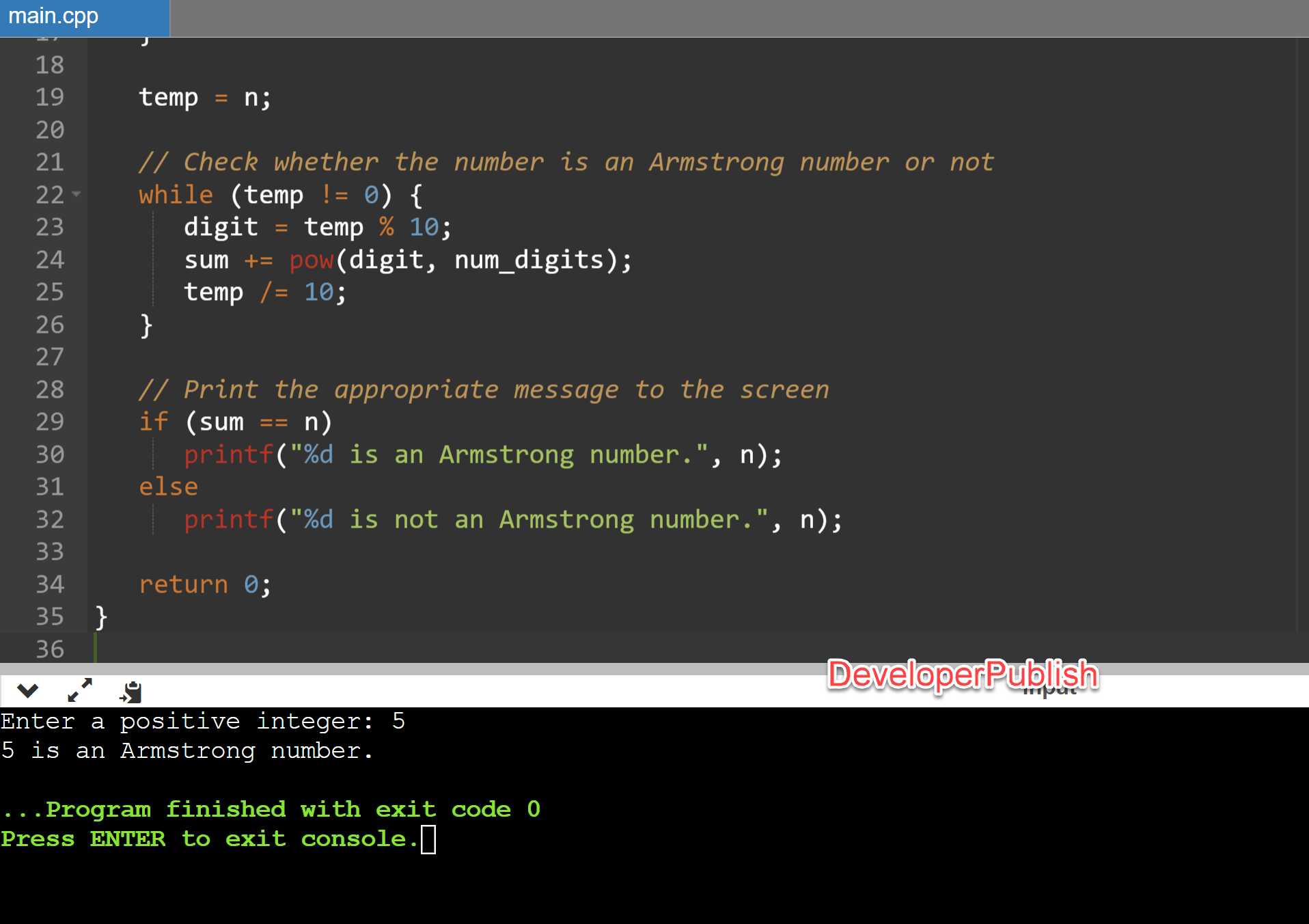 c-program-to-check-for-armstrong-number