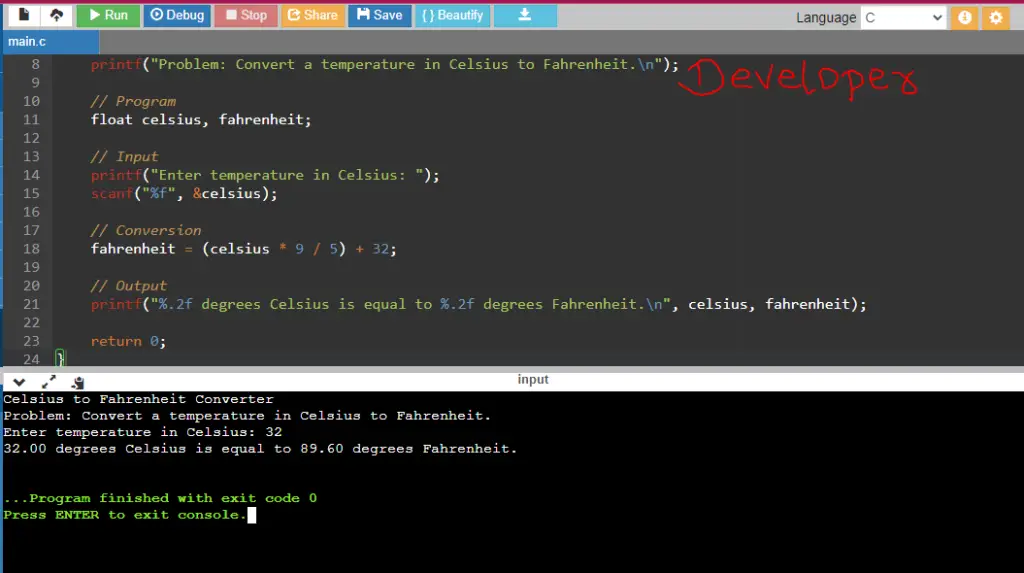 C Program to Find Quotient and Remainder